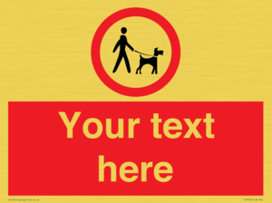 Custom Road regulatory dogs on leads